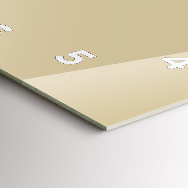 Square wall clock Beige