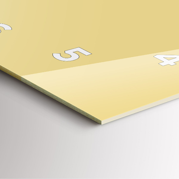 Square wall clock Creamy