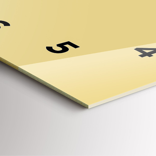 Square wall clock Creamy