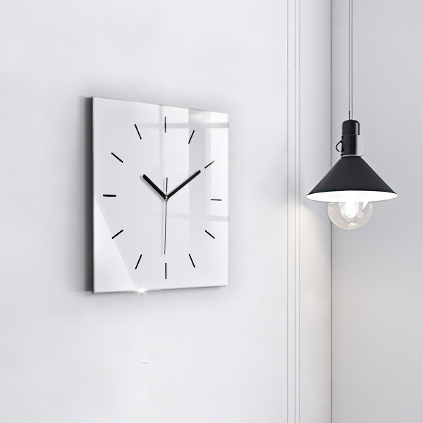 Square wall clock White
