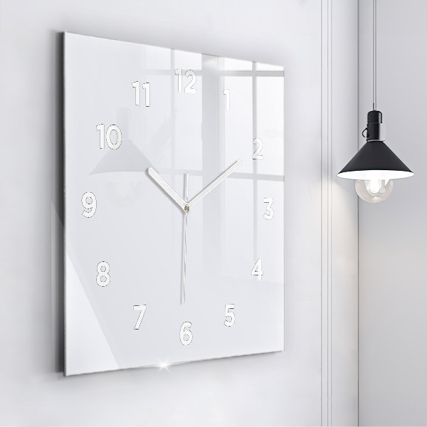 Square wall clock White