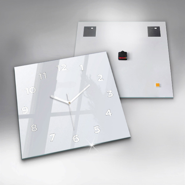 Square wall clock White