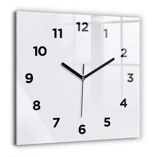 Square wall clock White