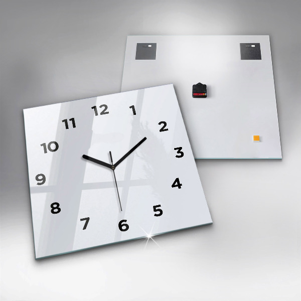 Square wall clock White