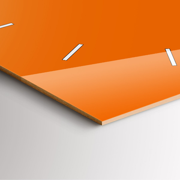 Square wall clock Orange
