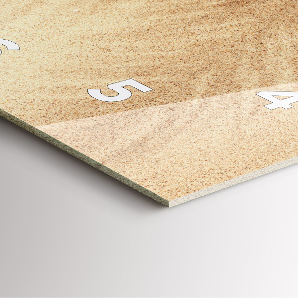 Square wall clock Golden abstraction