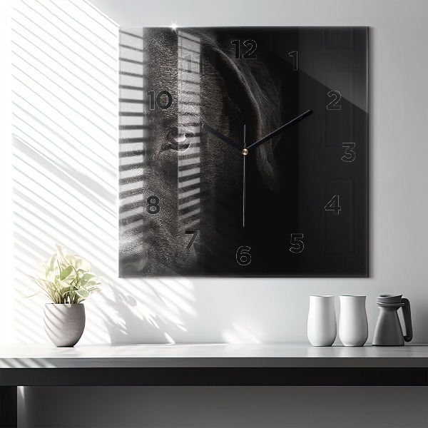 Square wall clock Scottish Fold Dog and Cat