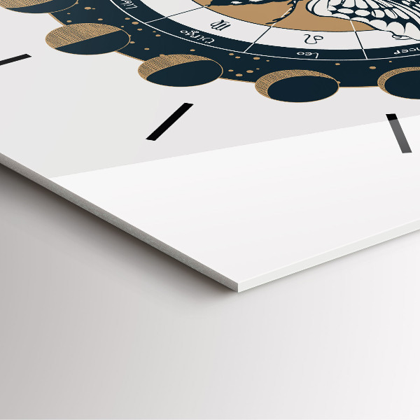 Square wall clock Moon Phases and the Eye