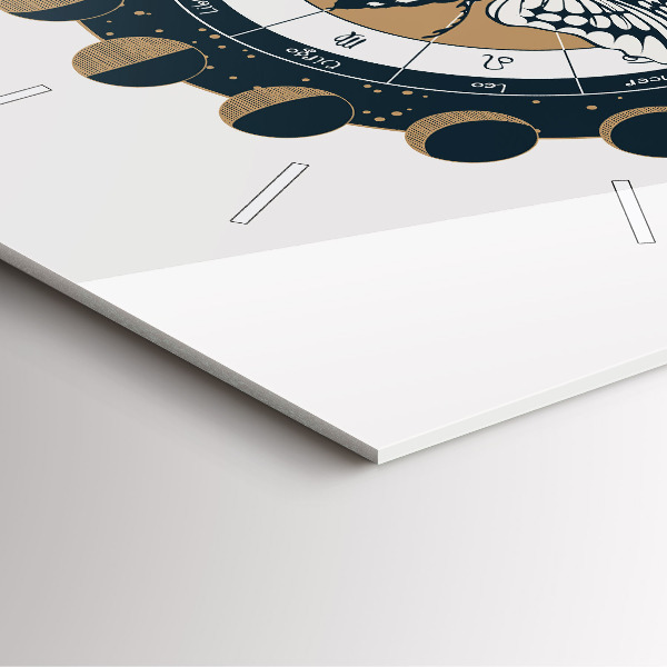 Square wall clock Moon Phases and the Eye