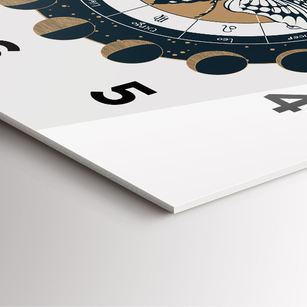 Square wall clock Moon Phases and the Eye