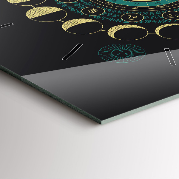 Square wall clock Moon phases