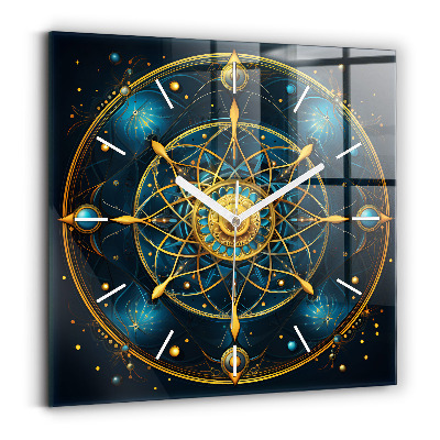 Square wall clock Horoscope clock