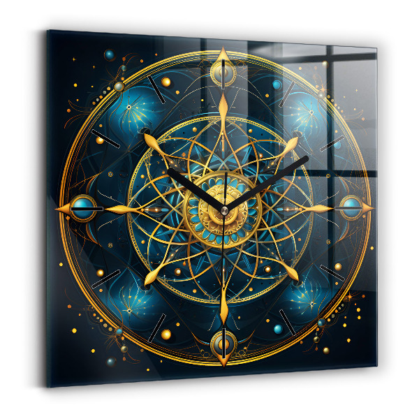 Square wall clock Horoscope clock
