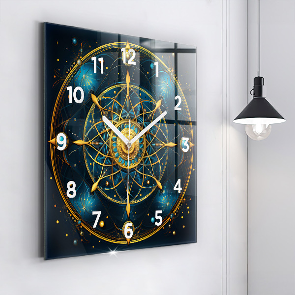 Square wall clock Horoscope clock