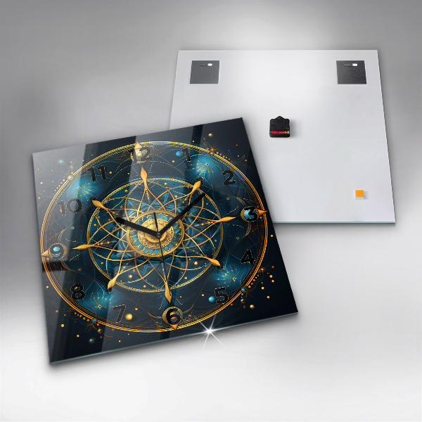 Square wall clock Horoscope clock