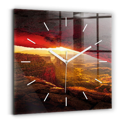 Square wall clock Grand Canyon Arizona