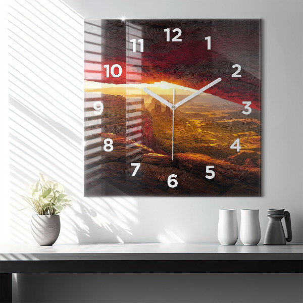 Square wall clock Grand Canyon Arizona
