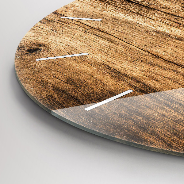 Round glass wall clock Spoons of spices