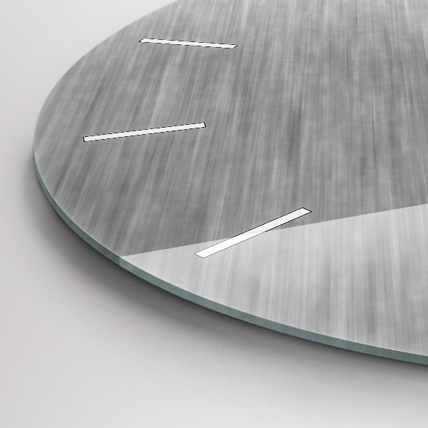 Round glass wall clock Metal wall