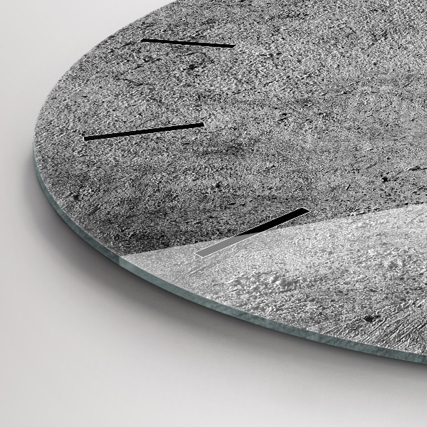 Round glass wall clock Industrial wall