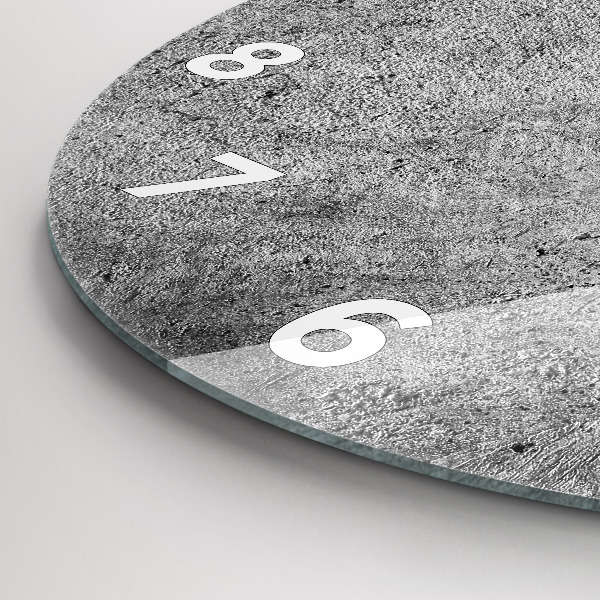 Round glass wall clock Industrial wall