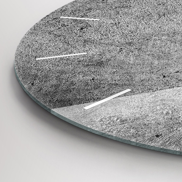 Round glass wall clock Industrial wall