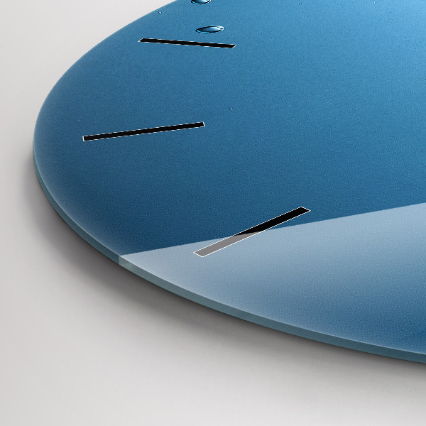 Round glass wall clock Underwater view