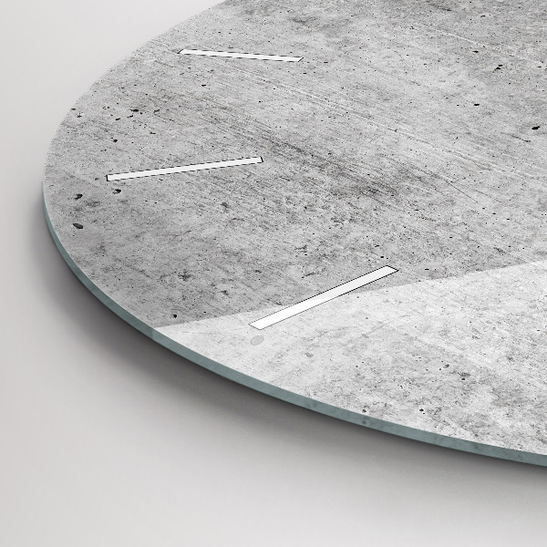 Round glass wall clock Raw wall