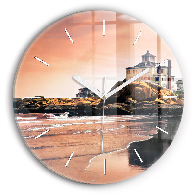 Round glass wall clock Sherman Coast