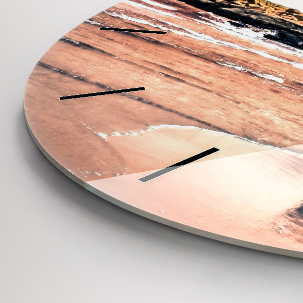 Round glass wall clock Sherman Coast