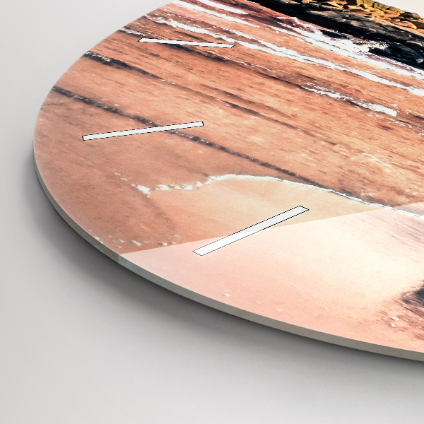 Round glass wall clock Sherman Coast