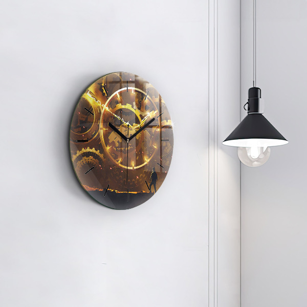 Round glass wall clock Time – Mechanism