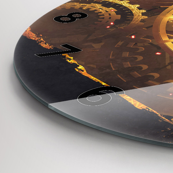 Round glass wall clock Time – Mechanism