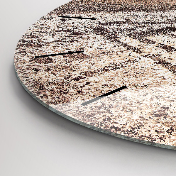 Round glass wall clock Route 66 USA