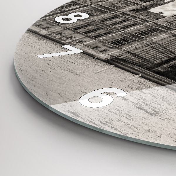 Round glass wall clock London Big Ben