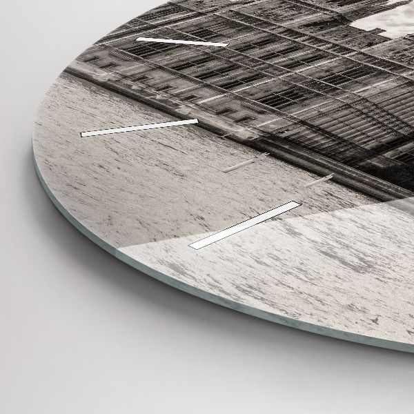 Round glass wall clock London Big Ben