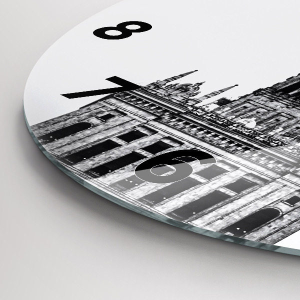 Round glass wall clock Palace of Culture and Science