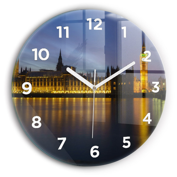 Round glass wall clock Winchester Palace London