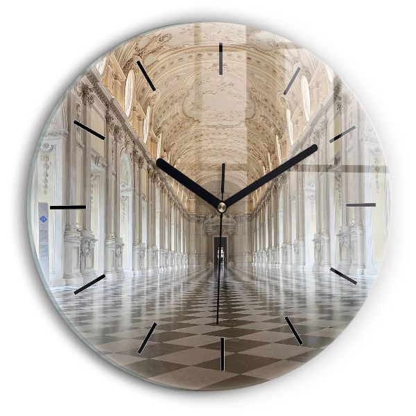 Round glass wall clock La Veneria Reale Museum
