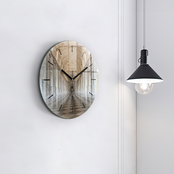 Round glass wall clock La Veneria Reale Museum