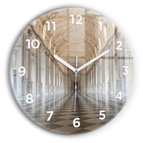 Round glass wall clock La Veneria Reale Museum