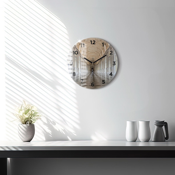 Round glass wall clock La Veneria Reale Museum