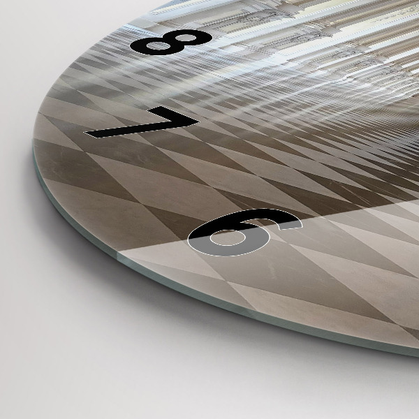 Round glass wall clock La Veneria Reale Museum