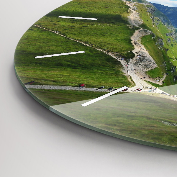Round glass wall clock Kasprowy Wierch Zakopane