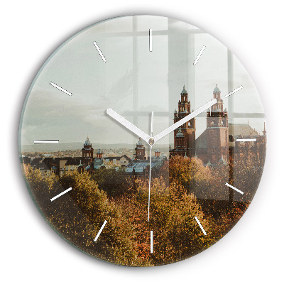 Round glass wall clock Glasgow Art Gallery