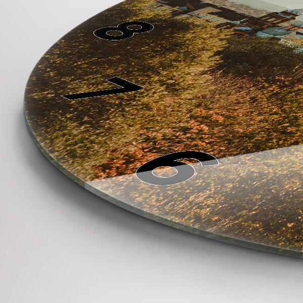 Round glass wall clock Glasgow Art Gallery