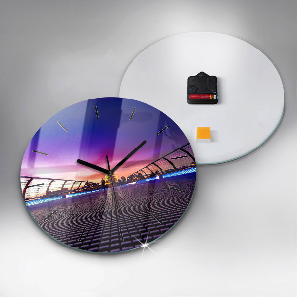 Round glass wall clock St. Paul's Cathedral