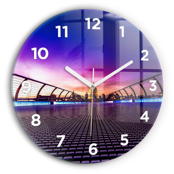 Round glass wall clock St. Paul's Cathedral