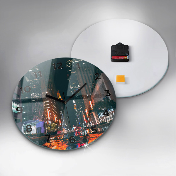 Round glass wall clock Hotel in Houston