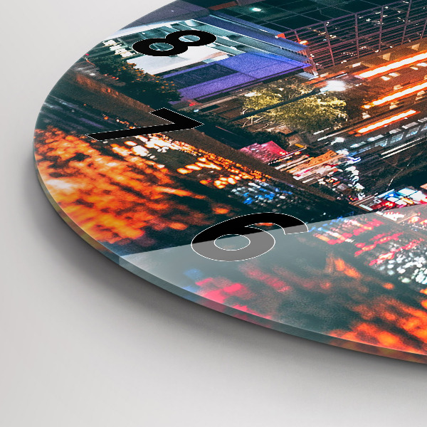 Round glass wall clock Hotel in Houston